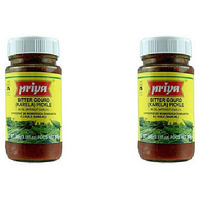 Pack of 2 - Priya Bitter Gourd Pickle No Garlic - 300 Gm (10 Oz)