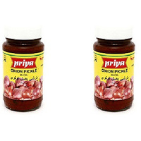 Pack of 2 - Priya Onion Pickle No Garlic - 300 Gm (10 Oz) [50% Off]