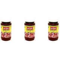Pack of 3 - Priya Onion Pickle No Garlic - 300 Gm (10 Oz)