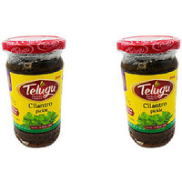 Pack of 2 - Telugu Cilantro Pickle With Garlic - 300 Gm (10.58 Oz)