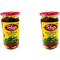 Pack of 2 - Telugu Dondakaya Tindora Pickle - 300 Gm (10.58 Oz)