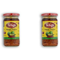 Pack of 2 - Telugu Mango Thokuu Without Garlic Pickle - 300 Gm (10.58 Oz)