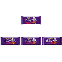 Pack of 4 - Cadbury Dairy Milk Chocolate Fruit & Nut - 110 Gm (3.9 Oz)