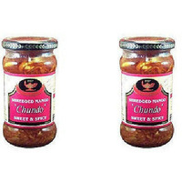 Pack of 2 - Deep Shredded Mango Chundo Pickle - 350 Gm (12.3 Oz)