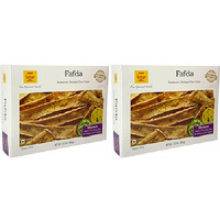 Pack of 2 - Deep Fafda With Kadhi Chutney Mix & Green Chilli Achar - 350 Gm (12.345 Oz)