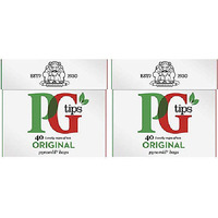 Pack of 2 - Pg Tips Original 40 Bags - 116 Gm (5.2 Oz)