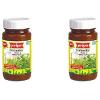 Pack of 2 - Priya Coriander Pickle No Garlic - 300 Gm (10 Oz) [50% Off]