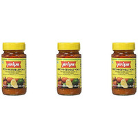 Pack of 3 - Priya Mixed Vegetable Pickle No Garlic - 300 Gm (10 Oz)