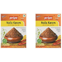 Pack of 2 - Priya Nalla Karam Rice Snacks Spice Mix - 100 Gm (3.5 Oz)