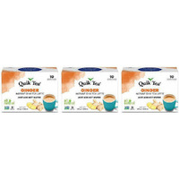 Pack of 3 - Quik Tea Ginger Chai - 240 Gm (8.45 Oz)