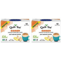 Pack of 2 - Quik Tea Ginger Chai Unsweetned - 160 Gm (5.64 Oz)
