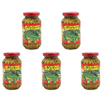 Pack of 5 - Mother's Recipe Green Chilli Pickle - 500 Gm (1.1 Lb)