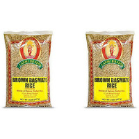 Pack of 2 - Laxmi Brown Basmati Rice - 2 Lb (907 Gm)