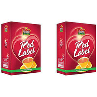 Pack of 2 - Brooke Bond Red Label Loose Black Tea - 900 Gm (1.9 Lb)