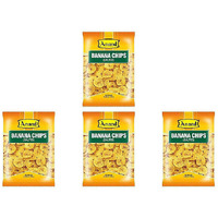 Pack of 4 - Anand Banana Chips Salted - 6 Oz (170 Gm)