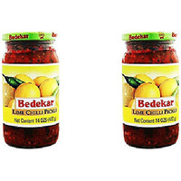 Pack of 2 - Bedekar Lime Chilli Pickle - 400 Gm (14 Oz)