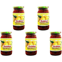 Pack of 5 - Bedekar Lime Chilli Pickle - 400 Gm (14 Oz)