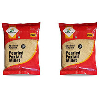 Pack of 2 - 24 Mantra Organic Pearled Foxtail Millet - 1 Kg (2.2 Lb)