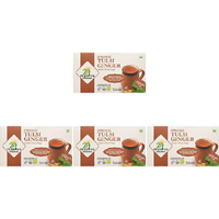 Pack of 4 - 24 Mantra Organic Tulsi Ginger Tea 25 Bags - 37.5 Gm (1.3 Oz)
