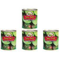Pack of 4 - Pachranga Foods Mango Pickle Unpeeled - 750 Ml (800 Gm) [50% Off]