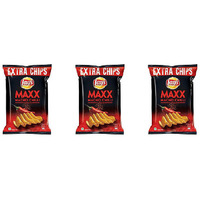 Pack of 3 - Lay's Maxx Macho Chilli Flavour Chips - 56 Gm (1.97 Oz)