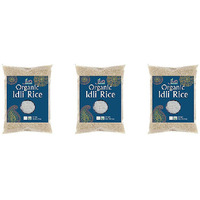 Pack of 3 - Jiva Organics Organic Idli Rice - 4 Lb (1.80 Kg)