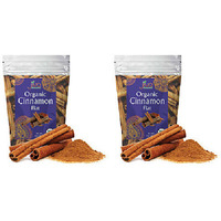 Pack of 2 - Jiva Organics Organic Cinnamon Flat - 200 Gm (7 Oz) [50% Off]
