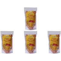 Pack of 4 - Jiva Organics Organic Red Chilli Powder - 200 Gm (7 Oz)