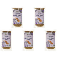 Pack of 5 - Jiva Organics Organic Methi Seed - 200 Gm (7 Oz)