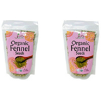 Pack of 2 - Jiva Organics Organic Fennel Seeds - 200 Gm (7 Oz)