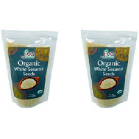 Pack of 2 - Jiva Organics Organic White Sesame Seeds - 200 Gm (7 Oz)