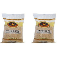 Pack of 2 - Deep Urad Gota Matpe Beans Whole Without Skin - 4 Lb (1.8 Kg)