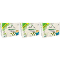 Pack of 3 - Quik Tea Cardamom Instant Chai Latte Unsweetened - 160 Gm (5.64 Oz)