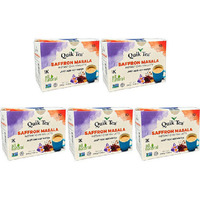 Pack of 5 - Quik Tea Saffron Masala Chai - 8.5 Oz (240 Gm)