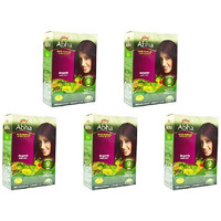 Pack of 5 - Godrej Abha Henna Burgundy - 60 Gm (2.1 Oz)