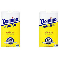 Pack of 2 - Domino Granulated Sugar Box - 1 Lb (453 Gm)