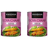 Pack of 2 - Khazana Soya Chaap Inbrine - 800 Gm (1.76 Lb)