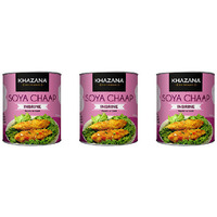 Pack of 3 - Khazana Soya Chaap Inbrine - 800 Gm (1.76 Lb)