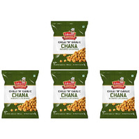 Pack of 4 - Jabsons Chilli 'N' Garlic Roasted Chana Chickpeas - 140 Gm (4.94 Oz)