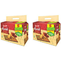 Pack of 2 - Parle Rusk Real Elaichi - 1 Kg (2.2 Lb)