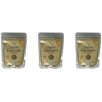 Pack of 3 - Jiva Organics Organic Cardamom Ground - 100 Gm (3.5 Oz)