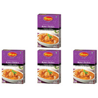 Pack of 4 - Shan Butter Chicken Recipe Seasoning Mix - 50 Gm (1.76 Oz)