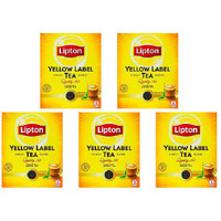 Pack of 5 - Lipton Yellow Label Loose Tea - 450 Gm (15.8 Oz)