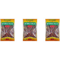 Pack of 3 - Anand Dry Whole Chillies Teja - 400 Gm (14 Oz)