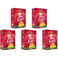 Pack of 5 - Brooke Bond Red Label Loose Black Tea - 900 Gm (1.9 Lb)