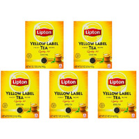 Pack of 5 - Lipton Yellow Label Loose Tea - 900 Gm (1.9 Lb)