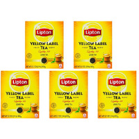 Pack of 5 - Lipton Yellow Label Loose Tea - 900 Gm (1.9 Lb)