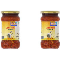 Pack of 2 - Ashoka Garlic Pickle In Olive Oil - 300 Gm (10.6 Oz)