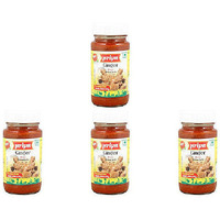 Pack of 4 - Priya Ginger Pickle Without Garlic Sweet - 300 Gm (10.6 Oz)