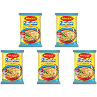 Pack of 5 - Maggi 2 Minute Noodles No Onion No Garlic - 70 Gm (2.46 Oz)